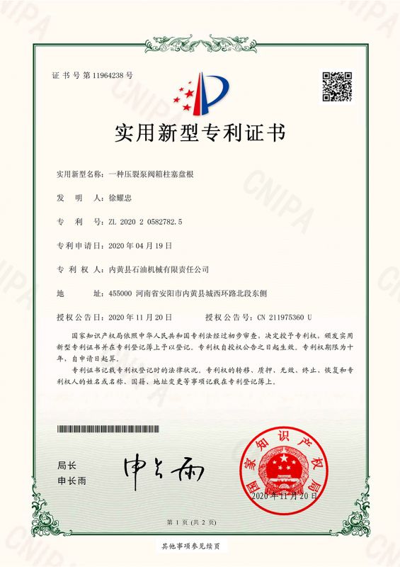 柱塞盘根